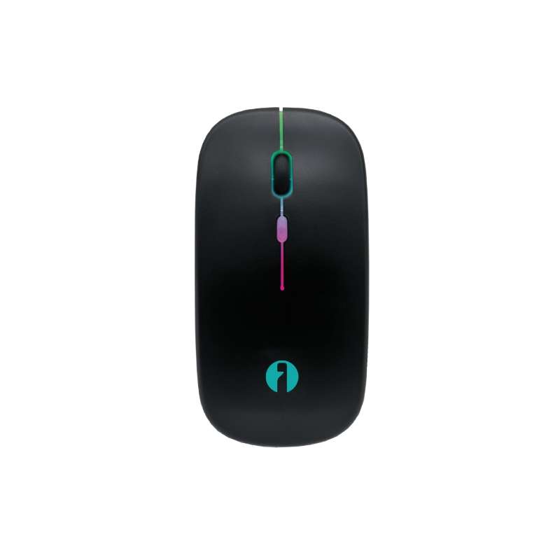 MOUSE OTTICO WIRELESS RICARICABILE CON LED RGB