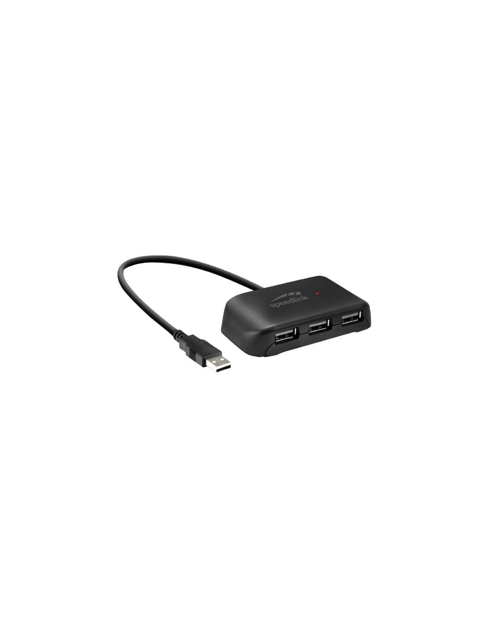 HUB USB 2.0 4 PORTE PASSIVE SPEEDLINK NERO