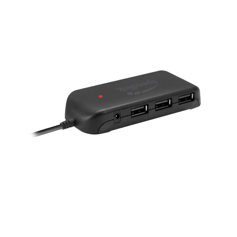 HUB USB 2.0 7 PORTE ATTIVE SPEEDLINK NERO