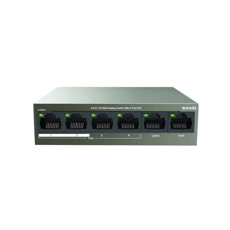 SWITCH DI RETE 6 PORTE POE 10/100 MBPS TENDA