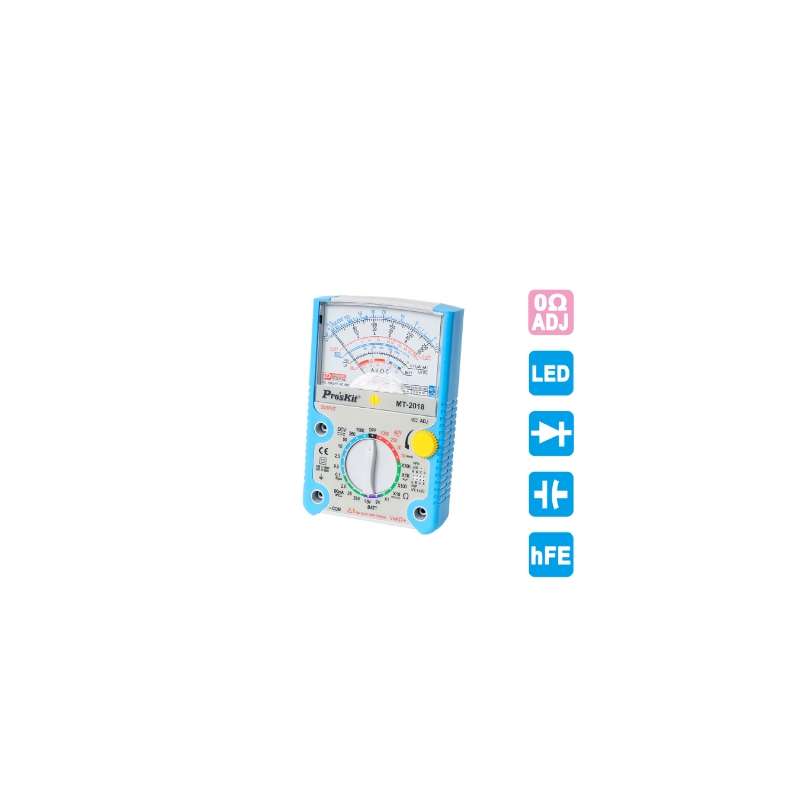 TESTER ANALOGICO CON PROTEZIONE MT-2019 BLU