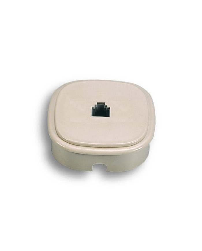 PRESA TELEFONICA CON PLUG 6/4 DA PARETE