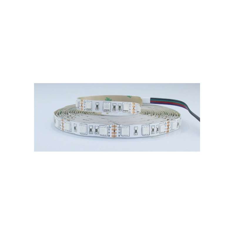 STRISCIA LED 12V 14,4W/M IP20 5050 60LED/M RGB