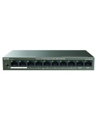 SWITCH DI RETE 10 PORTE GIGABIT 10/100 MBPS 8 PORTE POE 63W MAX+1 PORTA UPLINK+1 PORTA NVR