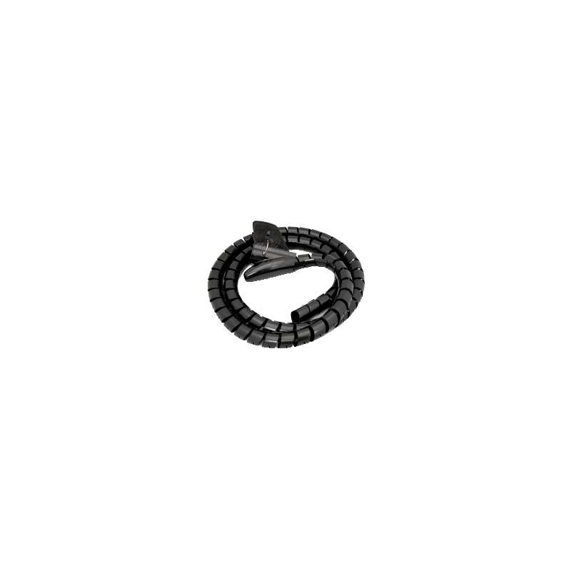 SPIRALE AVVOLGICAVI NERA 150CM