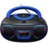 RADIO PORTATILE BOOMBOX CON LETTORE CD E DISPLAY TOPLOAD BLU DENVER