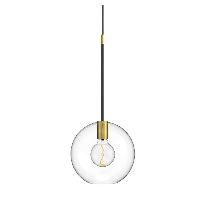LAMPADA A SOSPENSIONE MAIORCA IN OTTONE VETRO E