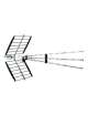 ANTENNA TV DIRETTIVA UHF 35 ELEMENTI 15DB CON FILT