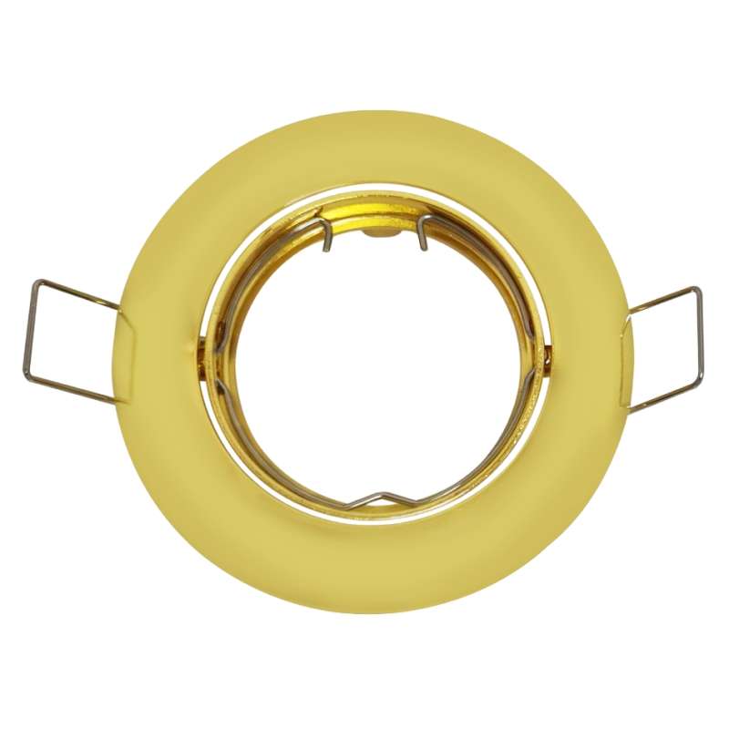 FARETTO DA INCASSO TONDO ORIENTABILE Ø84MM ORO