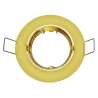 FARETTO DA INCASSO TONDO ORIENTABILE Ø84MM ORO LUCIDO