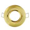 FARETTO DA INCASSO TONDO ORIENTABILE Ø84MM ORO SATINATO