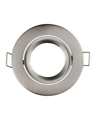 FARETTO DA INCASSO TONDO ORIENTABILE Ø84MM NICHEL