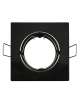 FARETTO DA INCASSO QUADRATO ORIENTABILE 84MM NERO CROMO