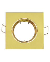 FARETTO DA INCASSO QUADRATO ORIENTABILE 84MM ORO LUCIDO