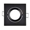 FARETTO DA INCASSO QUADRATO ORIENTABILE 84MM NERO ORION