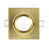 FARETTO DA INCASSO QUADRATO ORIENTABILE 84MM ORO SATINATO ORION