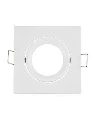 FARETTO DA INCASSO QUADRATO ORIENTABILE 84MM BIANCO ORION