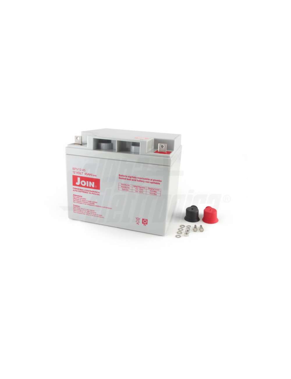 BATTERIA PIOMBO 12V 45AH AGM A VITE M6