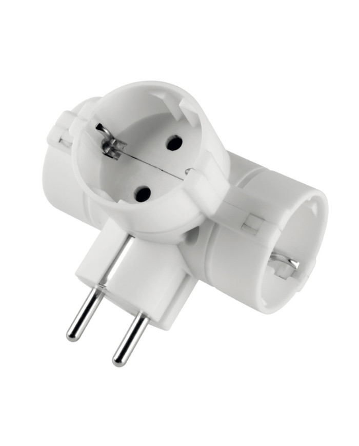 ADATTATORE SPINA SCHUKO 3 PRESE SCHUKO 16A 2P+T