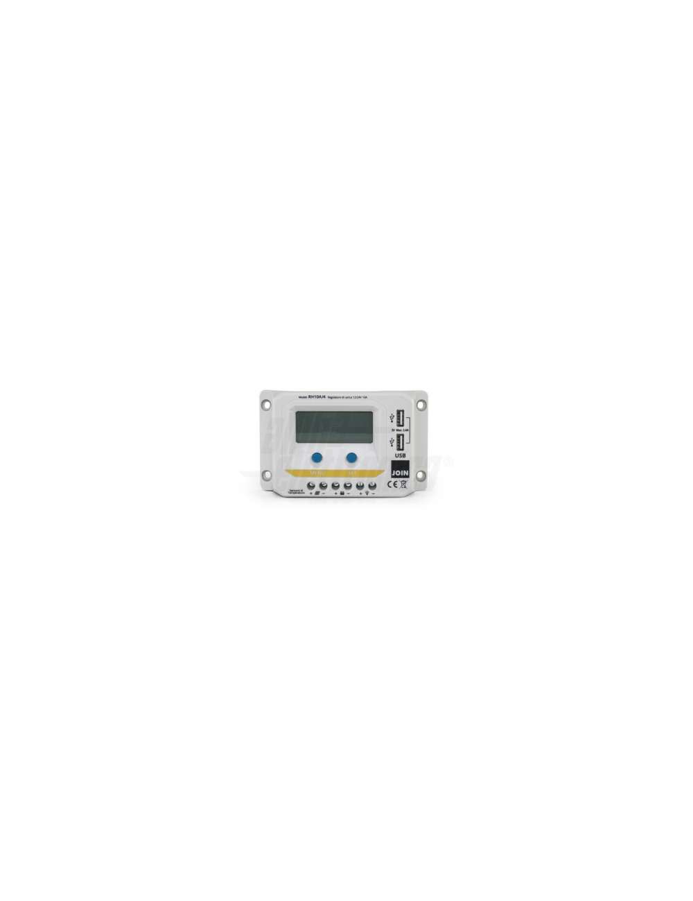 REGOLATORE DI CARICA PWM 12/24V 10A CON USCITA USB
