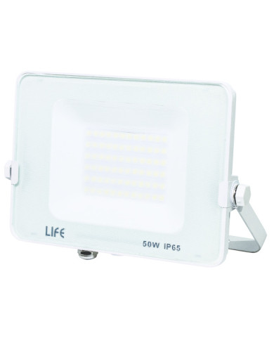 FARO SLIM BIANCO IP65 LED 50W 4000K LUCE NATURALE