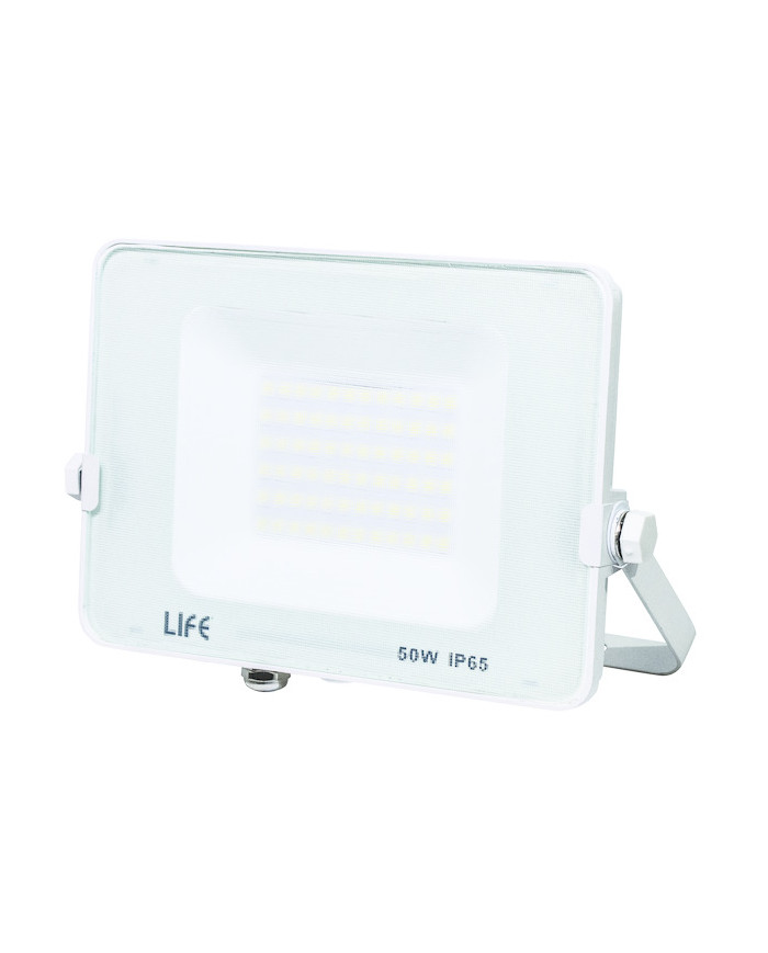 FARO SLIM BIANCO IP65 LED 50W 4000K LUCE NATURALE