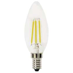 LAMPADA LED FILAM. CANDELA TRASP. E14 4,5W 3000K