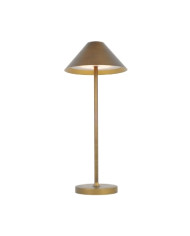 LAMPADA DA TAVOLO IN ALLUMINIO A BATTERIA 3W BRONZO