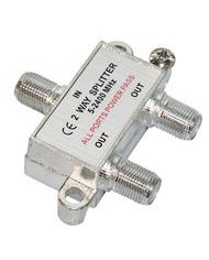 PARTITORE MINI 2 USCITE TIPO F CON PASSAGGIO DI CC