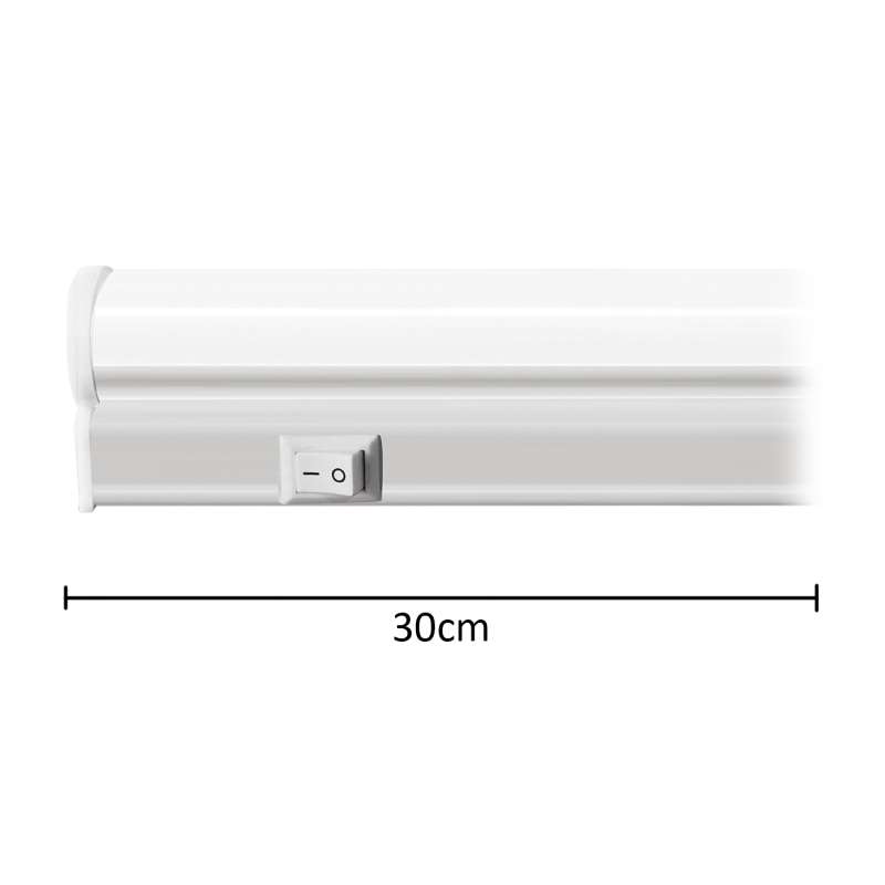 PLAFONIERA REGLETTE LED 30CM T5 5W LUCE NATURALE