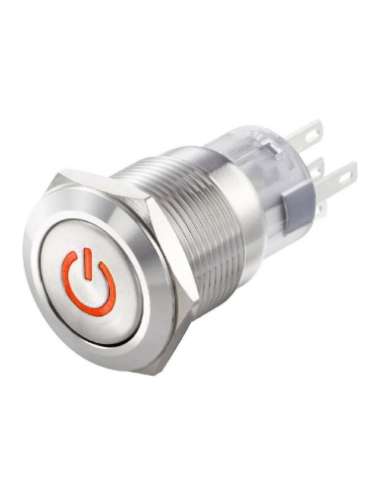 INTERRUTTORE A PULSANTE ANTIVANDALO LUMINOSO