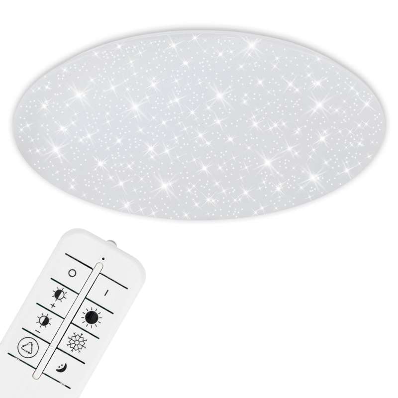 PLAFONIERA A LED ROTONDA STELLATA 76CM 40W BIANCO