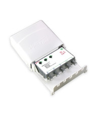 AMPLIFICATORE DA PALO 2 UHF 20DB REG. + MIX VHF 20DB CON FILTRO 5G 2 USCITE