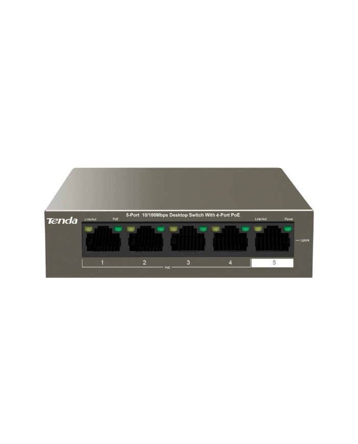 SWITCH DI RETE 5 PORTE 4 POE 10/100 MBPS TENDA