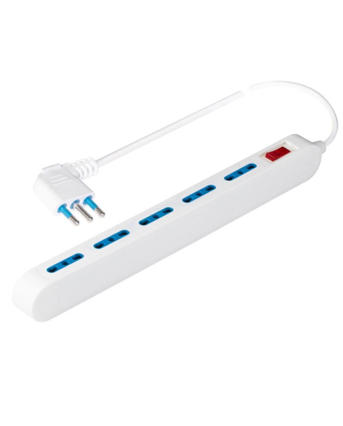 MULTIPRESA 5 PRESE 10/16A 2P+T  SPINA A PIPA 10A