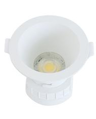 FARETTO LED DA INCASSO 8W 220V IP64 LUCE TRICOLOR DIA.90MM (FORO D.80MM)