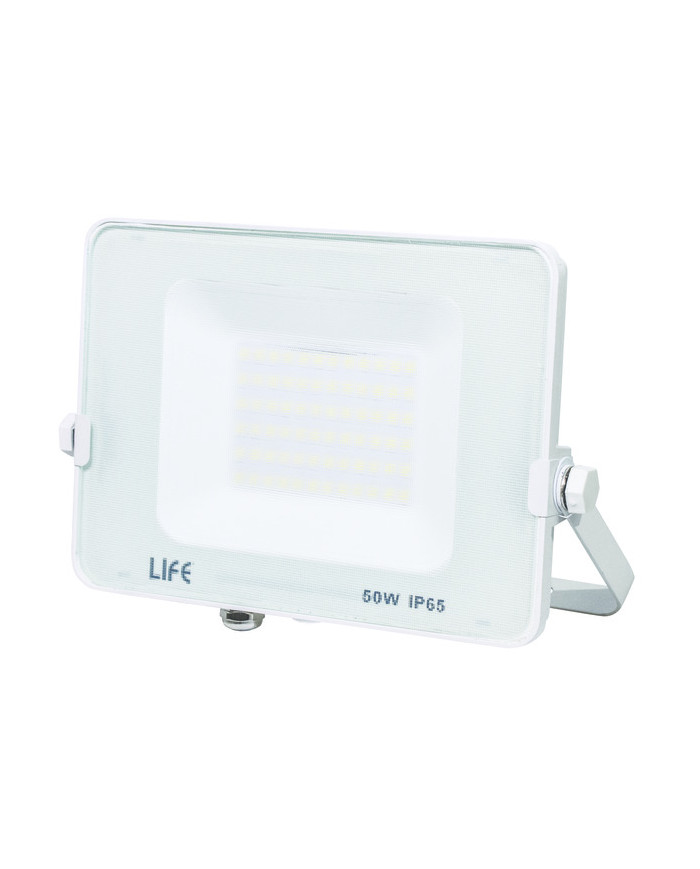FARO SLIM BIANCO IP65 LED 50W 3000K LUCE CALDA
