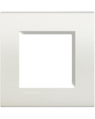PLACCA QUADRA 2 MODULI BIANCA LNA4802BI BTCINO LIVING LIGHT
