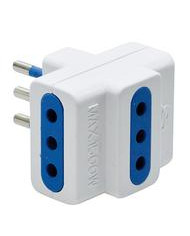 ADATTATORE SPINA 10A - 3 PRESE 10A + SCHUKO