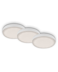 SET 3 FARETTI DA INCASSO A LED Ø 7,5 CM 3W