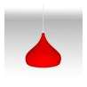 LAMPADARIO DA SOFFITTO ROSSO 1E27 IN METALLO
