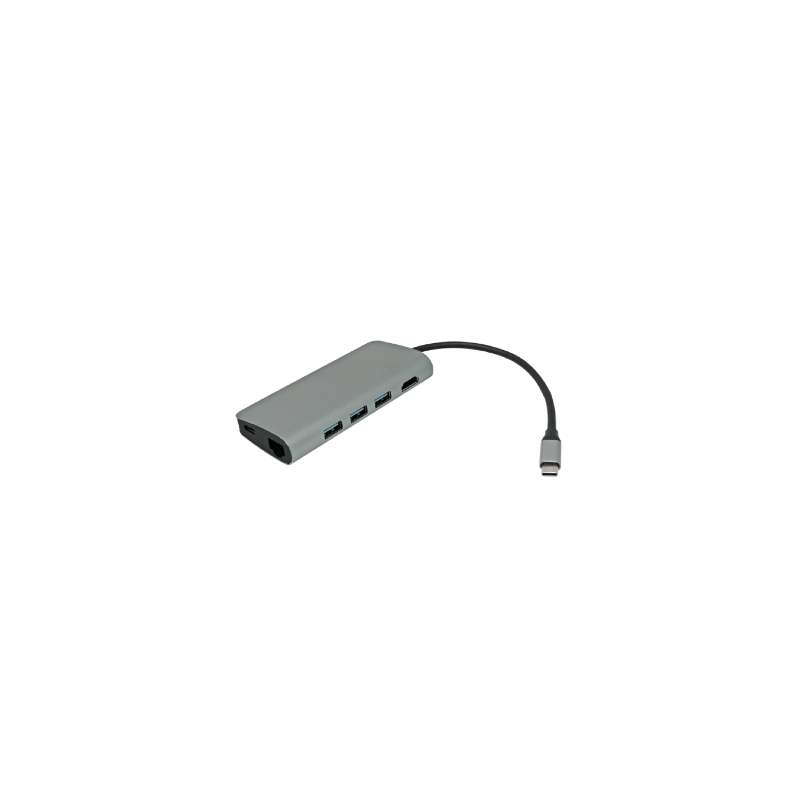 CONVERTITORE USB TYPE-C / LAN CON HUB USB 3.0