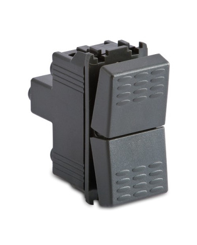 PULSANTE DOPPIO 1PNO+1PNO+1PNC GRIGIO MODO MASTER