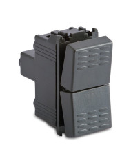 PULSANTE DOPPIO 1PNO+1PNO+1PNC GRIGIO MODO MASTER