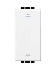 PULSANTE DOPPIO 10A  INTERBLOCCATO LIGHT (1P/NO)+(1P/NO)