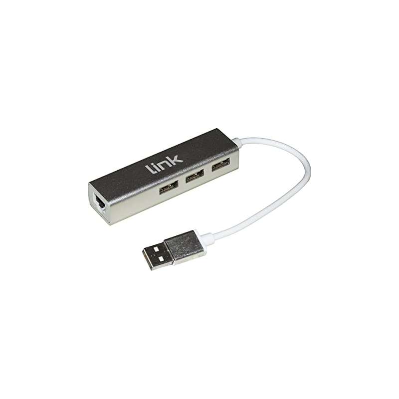 ADATTATORE USB 2.0 - PRESA RETE RJ45 10/100 +3 USB