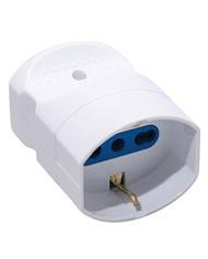 PRESA SCHUKO/BIPASSO 16A VOLANTE BIANCA