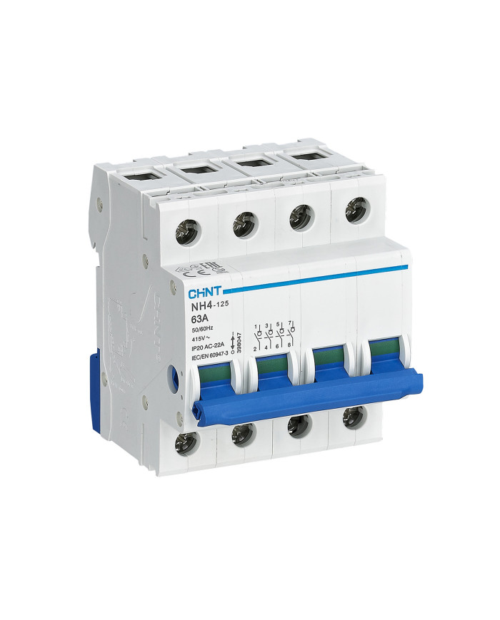 SEZIONATORE MODULARE 4P 63A NH4-125/63-4P