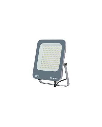 FARO LED GRIGIO 100W 4000K LUCE NATURALE IP65