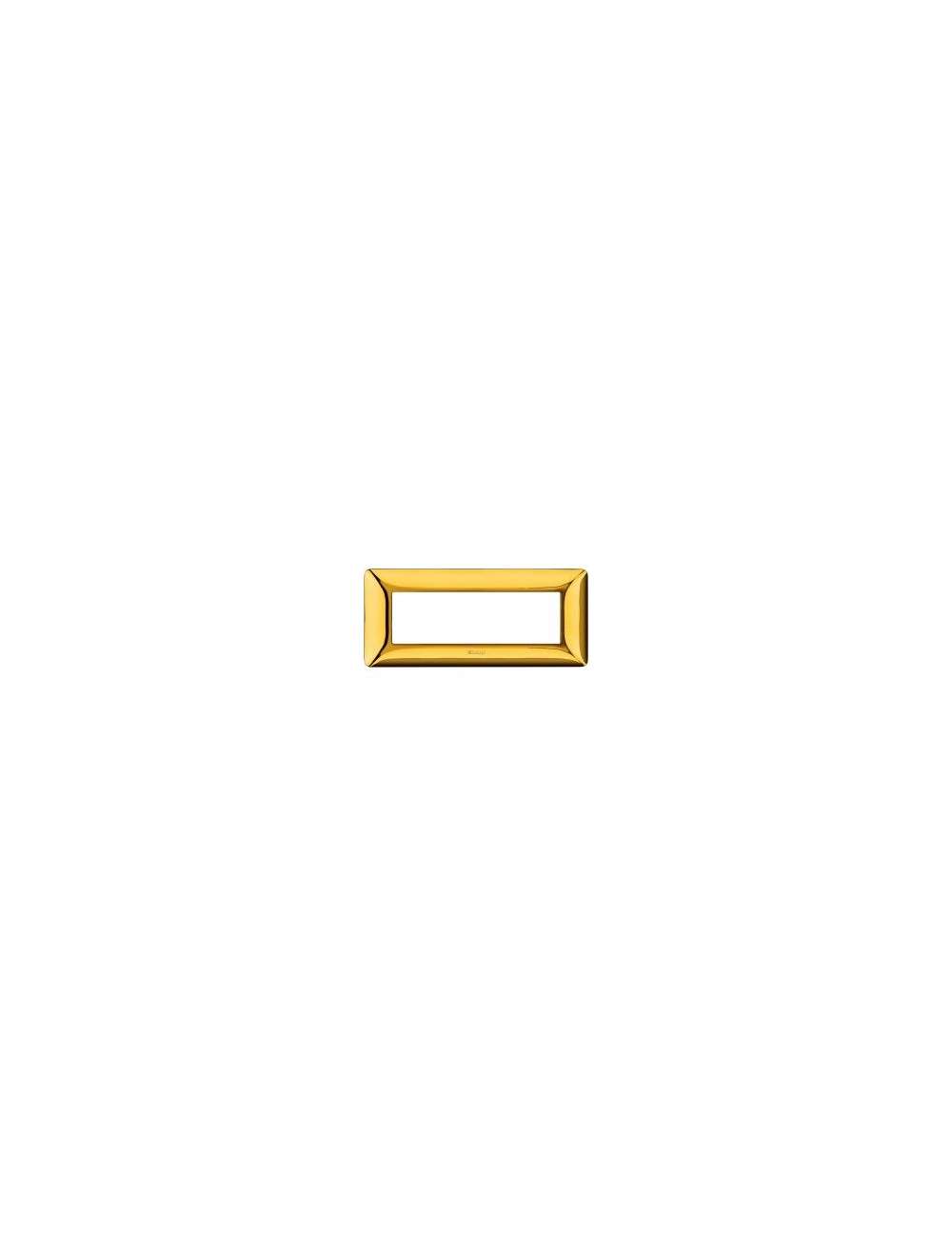 PLACCA MATIX 6 MODULI ORO LUCIDO